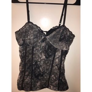 Snakeskin corset style cami